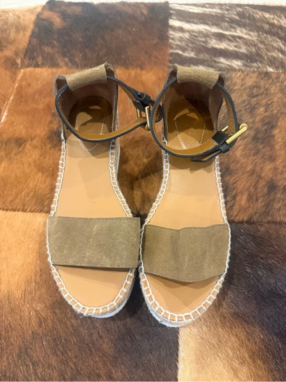 See by Chloe Glyn suede espadrille Platform Sandals